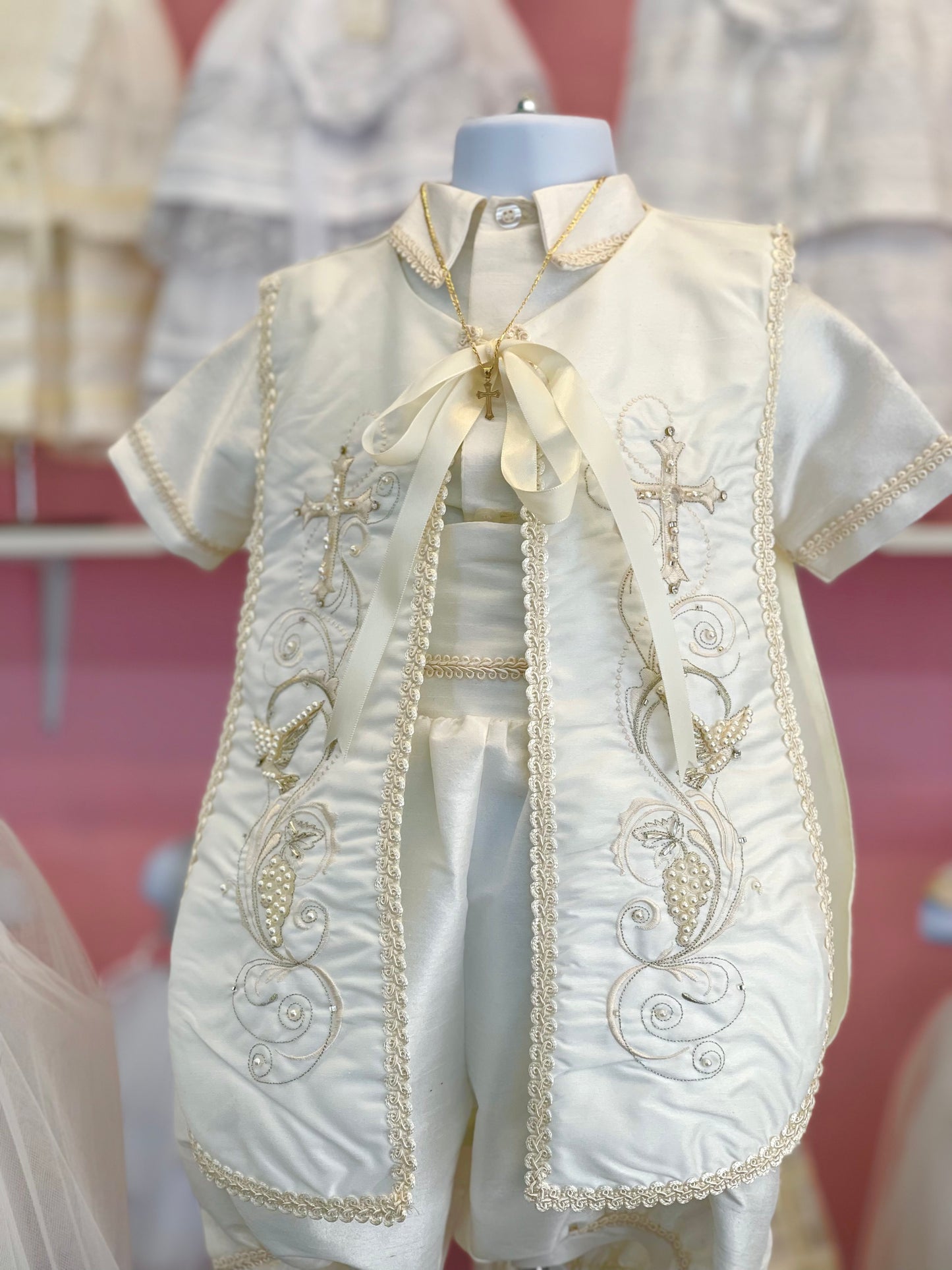 Cadena de Cruz con Cadena gruesa